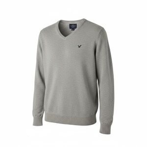 American Eagle Outfitters gray V-Neck Sweater size medium